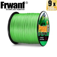 300M 9 Strands Fishing PE Line Braided Fishing Line Wires X9 Jigging Line Light Green Carp Fishing W