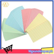 【W】300 Sheets Colored Index Cards 3x5Inch Ruled-Lined Note Cards Color Flash Cards for Studying, Not