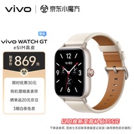 vivo WATCH GT eSIM版真皮晴云白 蓝河操作系统 AI体验 21天超长续航 eSIM 独立通信 智能手表方表