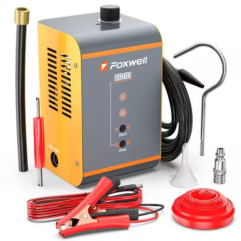 FOXWELL SD101 Car Smoke Leak Detector Turbo EVAP Pipe Leak Locator Analyzer Automotive Vacuum Leak G