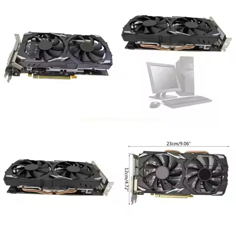 Video Card RX580 8GB 2048SP High Definition Game Graphics Card PCI Express