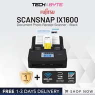 Fujitsu Scan Snap iX1600 | Duplex Wireless Document Photo Receipt Scanner (Black/White)