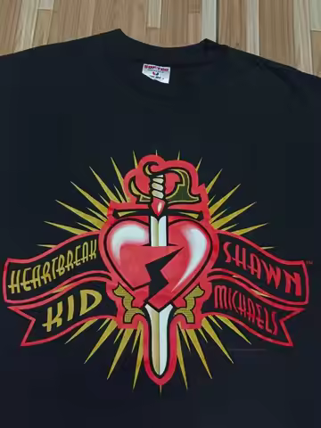 Vintage Shawn Michaels 1997 HBK Heart Break Kid Wrestlng Rare T Shirt 90s XL