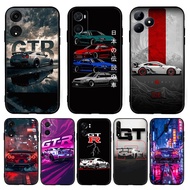 U4S GTR Nissan sports car for OPPO Reno 8T 7 lite 7z 5G 6 4G 11F 12F 12FS 12 TPU soft black protecti