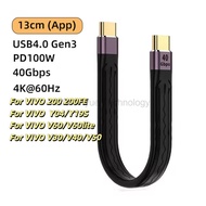 LKY2 PD 100W 5A Type C to USB C Data Cable for Hard-disk Power Bank USB 3.1 4.0 40Gbps USB-C Fast Ch