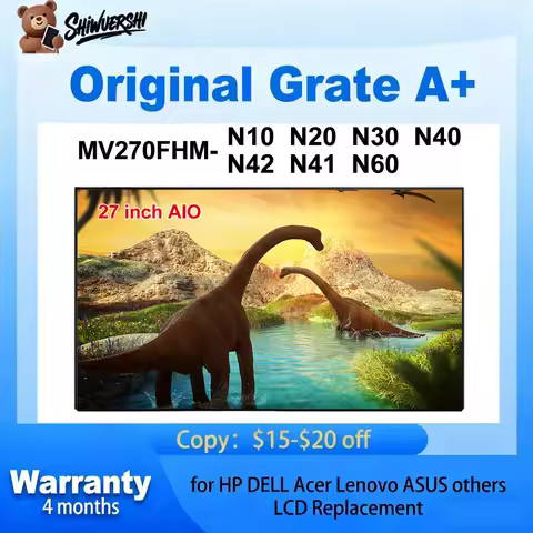 Original New 27 inch AIO LCD Screen Display Panel 30 Pins Replacement MV270FHM N42 N10 N20 N30 N40 N