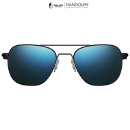 RANDOLPH - Aviator - Matte Black & Cobalt แว่นกันแดด แว่นตาทรงนักบิน