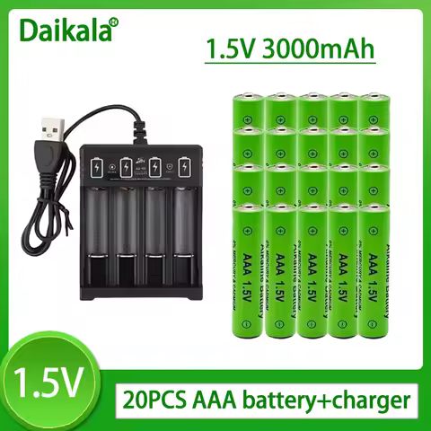 100% New AAA Battery 3000 MAh Rechargeable Battery AAA 1.5 V 3000 MAh Rechargeable New Alcalinas Dru