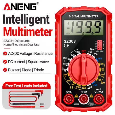 ANENG SZ308 Digital Multimeter Current Voltage Meter High-Precision Multifunction Voltmeter Resistan