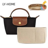 LY 1Pcs Insert Bag, Portable Multi-Pocket Linner Bag, Durable Storage Bags Felt Travel Bag Organizer for Longchamp Mini Bag
