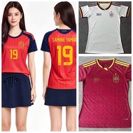 【women】2026 Spain Home Away Women's T-Shirt Football Shirt S-2XL