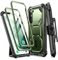 i-Blason Armorbox ออกแบบมาสำหรับเคส Samsung Galaxy S23 Plus ขนาด 6.6 นิ้ว พร้อมขาตั้งแบบคลิปหนีบเข็ม