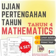 [ SOFTCOPY / PDF ] Ujian Pertengahan Tahun Matematik Tahun 4 | TN203 UPSA Mathematics Mid Year Exam 