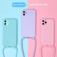 CASE PLUS LANYARD STRAP SOFT CASE iphone 11 / 11 Pro / 11 Pro Max