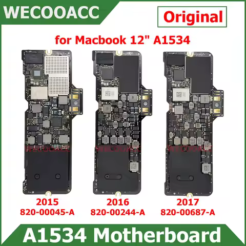Original A1534 Motherboard For Macbook 12" A1534 Logic Board 820-00045-A 820-00244-A 820-00687-A 201