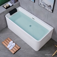 Bathtub Square Acrylic Deep Hotel Japanese Household Bathtub Independent Seamless Small Apartment Mi