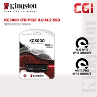 Kingston KC3000 1024G M.2 2280 PCIe 4.0 NVMe SSD (SKC3000S/1024G)