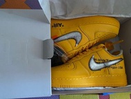 聖誕禮物 Nike x Off white Air Force 1 lemonades university gold 檸檬黃