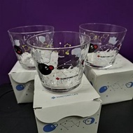 Pingu pinga 企鵝家族 茶杯 透明 玻璃杯 水杯 tea cup glass 共三隻 sumitomo life 住友生命