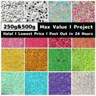 [250g/500g] Edible Eyes Ball Sprinkles For Cake Decorations Viral Brownie Halloween Rice Sprinkles G