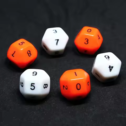 10 Pcs/set 10 Sided 0-9 Solid Dice Funny Puzzle Game Education Dice