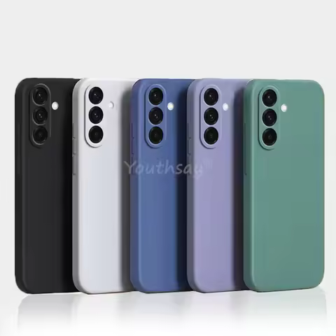 For Samsung Galaxy A17 Case Liquid Silicone TPU Plain Phone Protector Cover Samsung A17 Cover Rubber