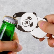 【禮物盒裝】熊貓不鏽鋼開瓶器鑰匙圈 吊飾