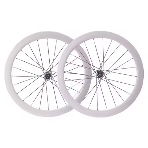 RUJIXU-Carbon Fiber Road Bicycle Wheel Set, Colorful Spokes, Disc Brake, 144 Ring, 700C, 50mm