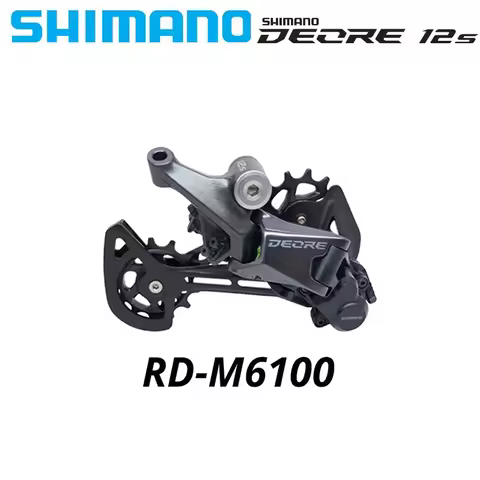 SHIMANO DEORE M6100 12 Speed Rear Derailleur MTB For Mountain Bike RD-M6100-SGS Bicycle Accessories 