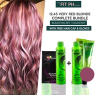 12.45 VERY RED BLONDE COMPLETE BUNDLE! Bremod Hair Color & Hair Bleaching Set