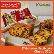 (New Look) Goodies Hamper Raya 2026 | D'Gateaux  Kek Buah Fruitcake 350g Classic | Moist & HALAL | G