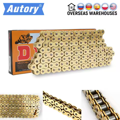 Universal Motorcycle Chain Oil Seal Chain DID O-Ring 520 Chains 120 Links for ATV Quad MX Enduro Mot