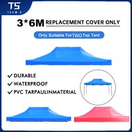 TEAM 5 2X3M 3X4.5M 3X6M Durable Waterproof Retractable Tent Cover PVC Tarpaulin (Only Suitable For T