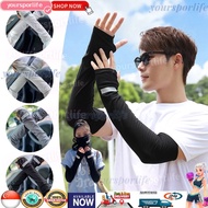 Driving Outdoor Sunscreen Unisex Ice Arm Sleeves Sunscreen Elastic Gloves UV Protection Arm Cover Sl
