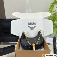MCM1125 Black Bow Pattern Messenger Bag