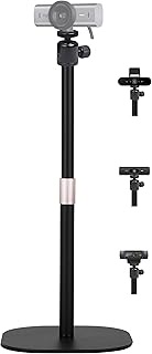 Heavy Duty Webcam Stand Tabletop Webcam Tripod Compatible with Logitech MX Brio 4K, Brio 4K, Brio 50