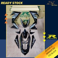 [READY STOCK] COVERSET/BODYSET HONDA RS150/RS150R V1 WINNER 150 (13) BLACK (STICKER TANAM)