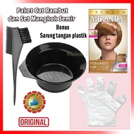 Miranda Premium Hair Color MC-14 Golden Brown Pewarna Rambut Permanen Tanpa Bleaching Semir Rambut Y