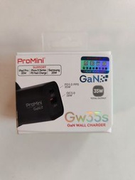 ProMini GAN 35w charger 2-port USB A C Magic Pro