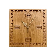 KAYU Hongkong Carved Wooden Wall Clock/Minimalist Wall Clock/aesthetic Wall Clock
