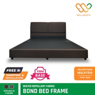 *CLEARANCE* BOND Bed Frame, Water Repellent Fabric, Firm Base, Sizes (King, Queen, Super Single, Single)
