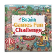 Brain Games Fun Challenge—6-Book Puzzle Set for Kids: Seek & Find Spot the Difference Matching Count