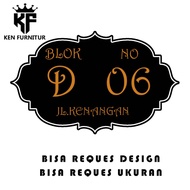 Acrylic House Number customDesign MOTIF 333 Boarding House Number Hotel Number Door Number