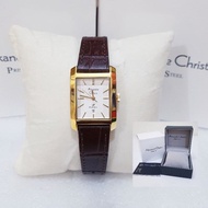 ALEXANDRE CHRISTIE WANITA AC 1019 GOLD WHITE JAM TANGAN ALEXANDRE