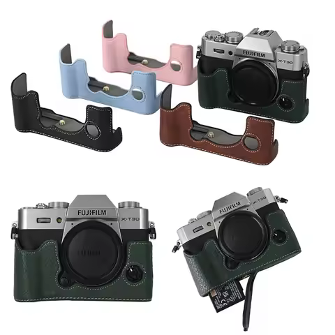 XT30 PU Leather Camera Half Case For Fujifilm XT30 XT30II XT20 XT10 Fuji X-T30 II X-T20 X-T10 Bottom