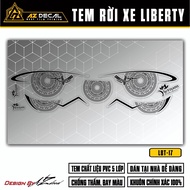 Decal Liberty Mẫu Trống Đồng Việt Nam | LBT-17 | Tem Dán Xe Máy Liberty 125 Chống Nước Bền Màu Dễ Dá
