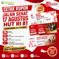 Custom Numerical Book Coupon | Draw Coupon | Healthy Walking Coupon | Door Prize Coupon | Print Even