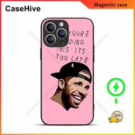 Drake Rapper Pink Phone Case for iPhone 17 Pro Max / iPhone 16 Pro Max / 15 Pro Max / 13 / Samsung G