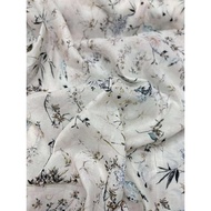 Fashionable lightweight rough fabric with branches and leaves