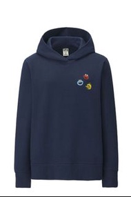 Uniqlo kaws 芝麻街 深藍色帽t